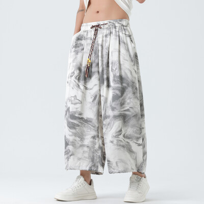 Ljeto 2024. Muške kimono hlače u japanskom stilu Muške kupaće hlače Japanske Harajuku ležerne široke muške kratke hlače široke nogavice 5Xl