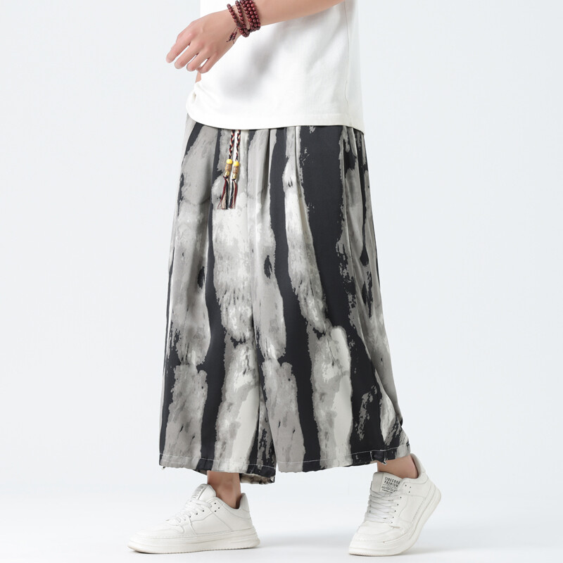 Ljeto 2024. Muške kimono hlače u japanskom stilu Muške kupaće hlače Japanske Harajuku ležerne široke muške kratke hlače široke nogavice 5Xl