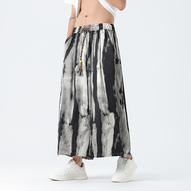 Ljeto 2024. Muške kimono hlače u japanskom stilu Muške kupaće hlače Japanske Harajuku ležerne široke muške kratke hlače široke nogavice 5Xl