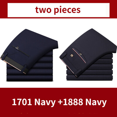 Klasične crne muške uredske svečane hlače za poslovne formalne, modne uske muške hlače za odijelo Ležerne hlače, velika veličina 28-40