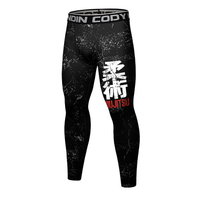 Ανδρικό κολάν Cody Quick Dry Cool Compression Bjj Muay Thai κολάν Φούτερ υψηλής ποιότητας στη μέση Grappling παντελόνι γυμναστικής