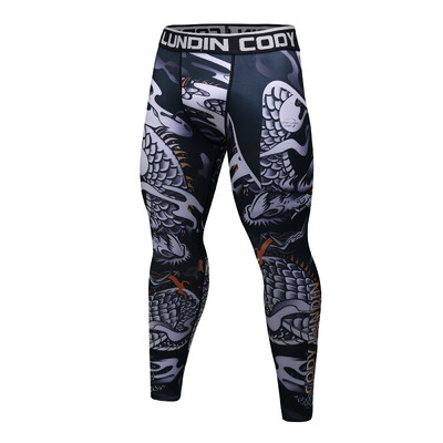 Ανδρικό κολάν Cody Quick Dry Cool Compression Bjj Muay Thai κολάν Φούτερ υψηλής ποιότητας στη μέση Grappling παντελόνι γυμναστικής