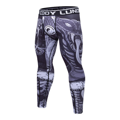 Ανδρικό κολάν Cody Quick Dry Cool Compression Bjj Muay Thai κολάν Φούτερ υψηλής ποιότητας στη μέση Grappling παντελόνι γυμναστικής
