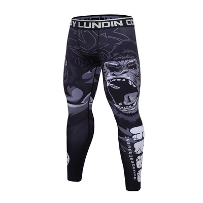Ανδρικό κολάν Cody Quick Dry Cool Compression Bjj Muay Thai κολάν Φούτερ υψηλής ποιότητας στη μέση Grappling παντελόνι γυμναστικής