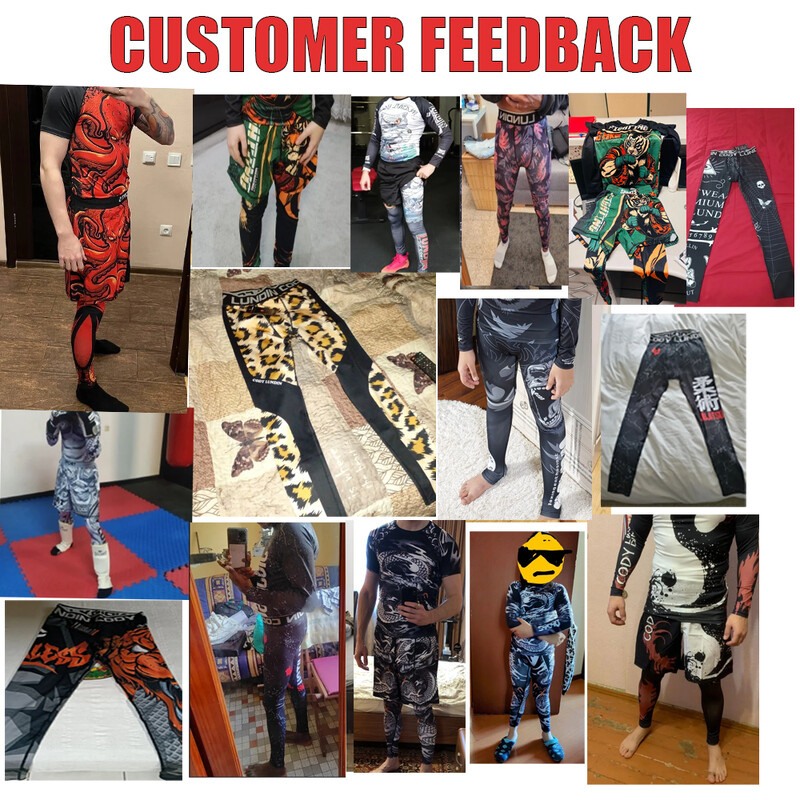 Ανδρικό κολάν Cody Quick Dry Cool Compression Bjj Muay Thai κολάν Φούτερ υψηλής ποιότητας στη μέση Grappling παντελόνι γυμναστικής