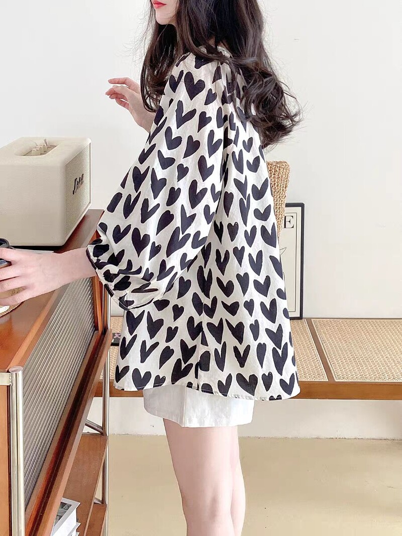 Cămăși de vară de maternitate dulci, cu mâneci lanternă, decolteu în V, femei însărcinate, bluze din bumbac, in, Top alb cu modele negre