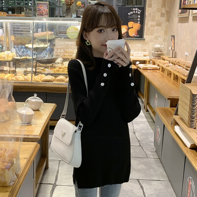 Rudens ziemas trikotāžas Grūtnieču džemperi Brīvi sadalīti krekli Apģērbi grūtniecēm pēcdzemdību grūtniecības fotosesija Topi