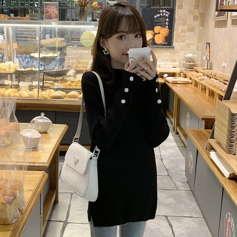 Rudens ziemas trikotāžas Grūtnieču džemperi Brīvi sadalīti krekli Apģērbi grūtniecēm pēcdzemdību grūtniecības fotosesija Topi