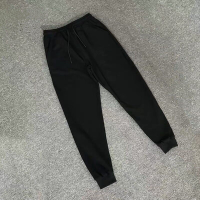 KPOP modes stils Harajuku Slim Fit Ropa Hombre Loose All Match Sport ikdienas bikses korejiešu stila viengabalainas kabatas ādas bikses