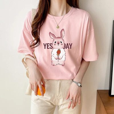 Pogimdyminiai krūtimi maitinantys viršutiniai lieknėjimo stiliaus marškinėliai nėščiosioms Vasariniai ploni trumpomis rankovėmis su kaklu motinos pienu maitinantys drabužiai