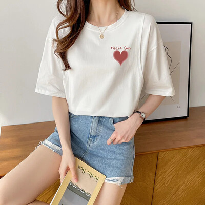 Pogimdyminiai krūtimi maitinantys viršutiniai lieknėjimo stiliaus marškinėliai nėščiosioms Vasariniai ploni trumpomis rankovėmis su kaklu motinos pienu maitinantys drabužiai