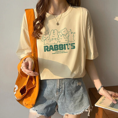 Pogimdyminiai krūtimi maitinantys viršutiniai lieknėjimo stiliaus marškinėliai nėščiosioms Vasariniai ploni trumpomis rankovėmis su kaklu motinos pienu maitinantys drabužiai