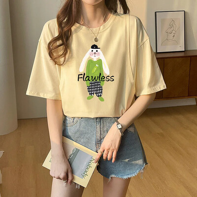 Pogimdyminiai krūtimi maitinantys viršutiniai lieknėjimo stiliaus marškinėliai nėščiosioms Vasariniai ploni trumpomis rankovėmis su kaklu motinos pienu maitinantys drabužiai