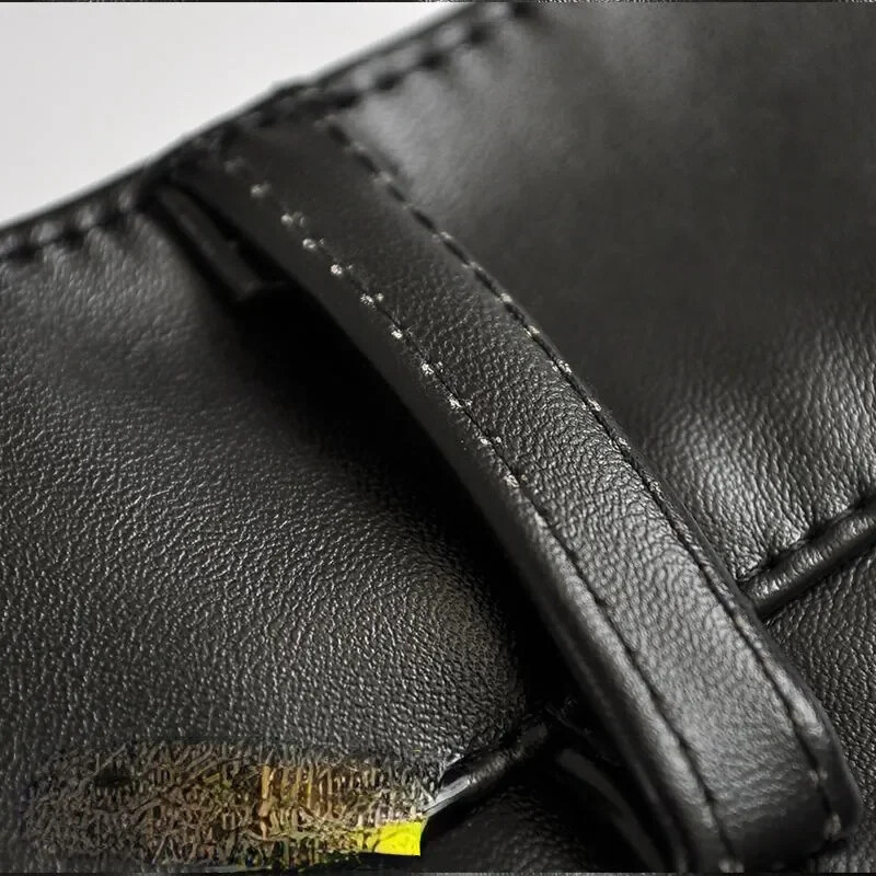 Pantaloni din piele de vară Îmbrăcăminte pentru bărbați Pantaloni de motocicletă din piele artificială PU, slim, subțiri, largi, drepti, pantaloni cargo impermeabili