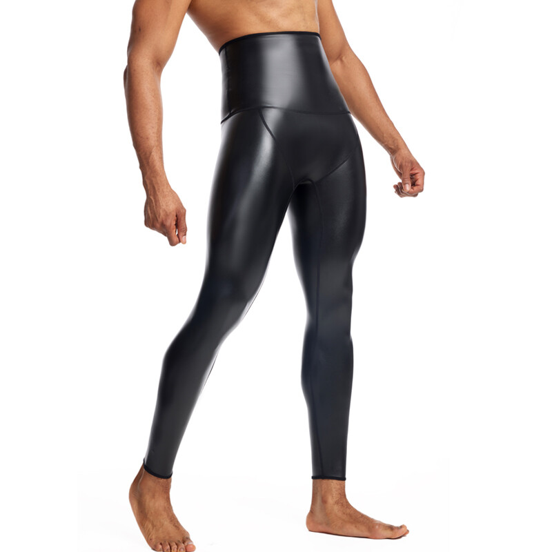 Jaunas melnas kovboju ādas bikses motociklu braukšanas bikses vīriešu ādas bikses ar augstu vidukli Slim PU bikses vīriešu bikses liela izmēra S-4XL