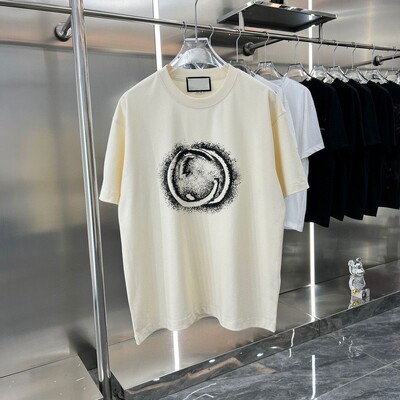 Καυτές εκπτώσεις 2024 Ανδρικά γυναικεία μπλουζάκια Σχεδιαστή μπλουζάκι με κοντό μανίκι, πολυτελές, μεγάλου μεγέθους, στρογγυλή λαιμόκοψη Ανδρικά γυναικεία βαμβακερά μπλουζάκια