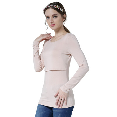 Emotion Moms Φθινοπωρινά μακρυμάνικα ρούχα εγκυμοσύνης Μπλουζάκια θηλασμού για έγκυες γυναίκες