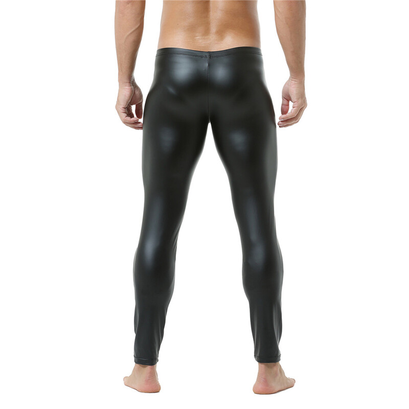 Pantaloni strâmți pentru bărbați, din piele artificială, jambiere pentru bărbați, aurii/negri/argintii, pantaloni subțiri ocazional, pantaloni slăbiți, lungi, pentru bărbați.