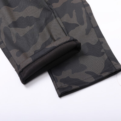 2023. gada jaunais vīriešu apakšsekcija, jaunatnes pu ādas kamuflāžas bikses, vidēja vidukļa stipruma ūdensnecaurlaidīgas mākslīgās bikses
