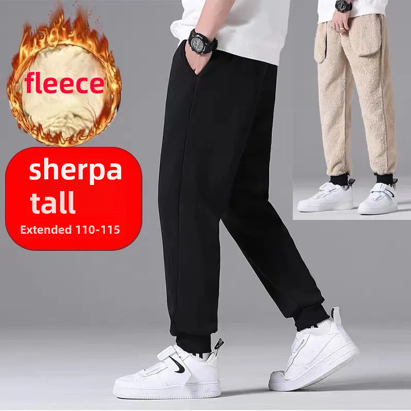 2023. aasta uued meeste puuvillased sametpüksid, talvised vabaaja jalaga dressipüksid, paksendatud püksid meestele, meeste jaoks avarad dressipüksid