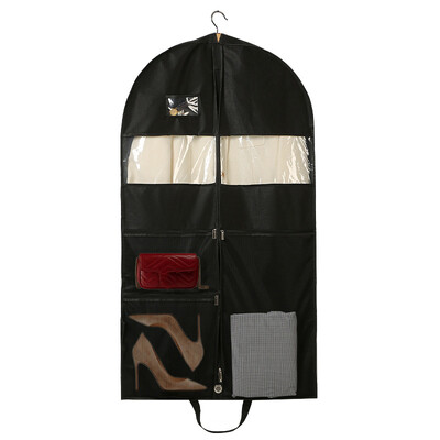 Kodumajapidamises kasutatav tolmukindel riiete kaitsekott, mis on täielikult suletud tõmblukuga, vastupidavast mittekootud riidest riiete hoiukott