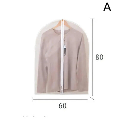 1db Ruházat Porvédő Esküvői Ruha Takaró Öltöny Kabát Cipzár Tárolás Teljesen átlátszó Szekrénnyel zárt táska Szervezz M1o4