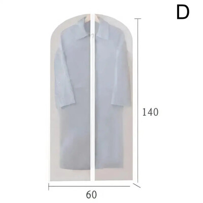 1db Ruházat Porvédő Esküvői Ruha Takaró Öltöny Kabát Cipzár Tárolás Teljesen átlátszó Szekrénnyel zárt táska Szervezz M1o4