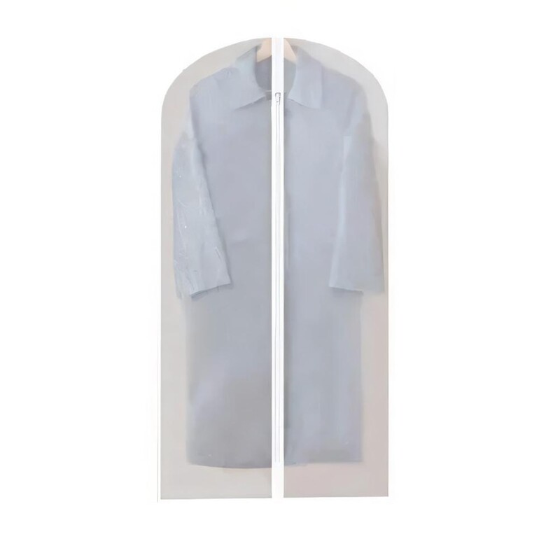 1db Ruházat Porvédő Esküvői Ruha Takaró Öltöny Kabát Cipzár Tárolás Teljesen átlátszó Szekrénnyel zárt táska Szervezz M1o4