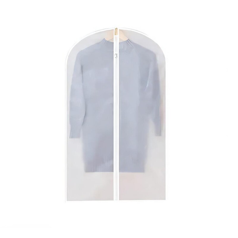 1db Ruházat Porvédő Esküvői Ruha Takaró Öltöny Kabát Cipzár Tárolás Teljesen átlátszó Szekrénnyel zárt táska Szervezz M1o4