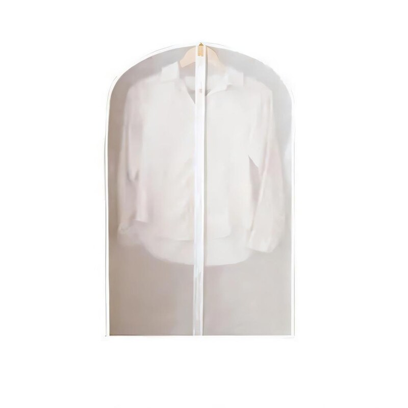 1Gb Apģērbs Putekļu aizsargs Kāzu kleita Pārvalks Uzvalks Mētelis Rāvējslēdzējs Caurspīdīgs Skapis Slēgts Pilnībā Glabāšana Ar Somu Organize A8S1