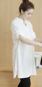 Új kismama blúzok OL stílusú pamut ing terhes nők számára Kismama ruhák Alkalmi terhes kismama üzleti blúzok