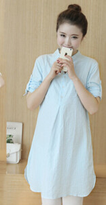 Új kismama blúzok OL stílusú pamut ing terhes nők számára Kismama ruhák Alkalmi terhes kismama üzleti blúzok