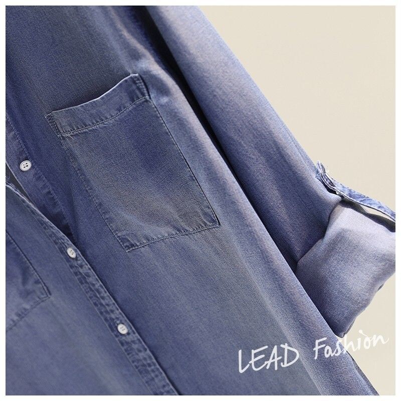 Duga bluza za trudnice Košulja za dojilje Proljeće Jesen Opuštena pamučna ženska majica dugih rukava Gornji dijelovi s ovratnikom Radna odjeća velikih veličina