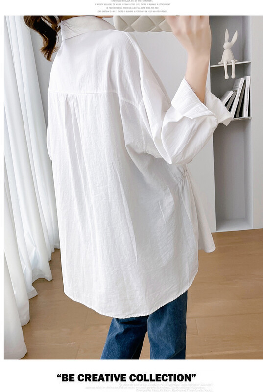 Didelio dydžio biuro moteriški balti marškiniai ilgomis rankovėmis, apverčiamomis apykaklėmis nėščioms moterims Profesionalūs drabužiai Motinystės iškilmingos palaidinės