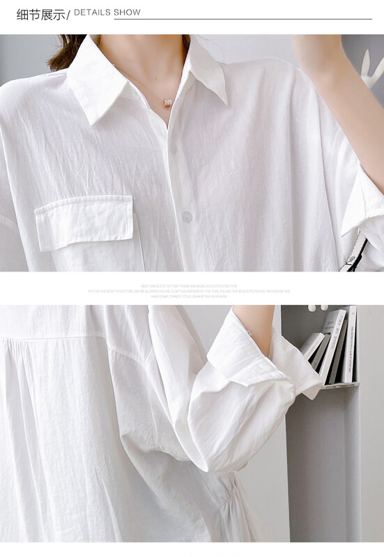 Didelio dydžio biuro moteriški balti marškiniai ilgomis rankovėmis, apverčiamomis apykaklėmis nėščioms moterims Profesionalūs drabužiai Motinystės iškilmingos palaidinės