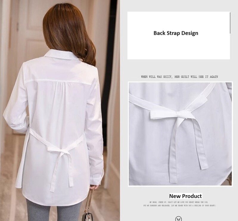 Drabužiai nėščiosioms Ilgomis rankovėmis Palaidinė Marškinėliai Pavasaris Ruduo nėščioms moterims Biuro palaidinės Megztiniai Viršutiniai Premama Nėštumo drabužiai