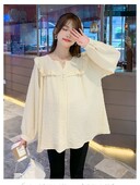 Marškinėliai su raukiniais V formos kakleliu ilgomis rankovėmis, 2023 m. rudeniniai nėščiosios palaidinės, plius dydžio, klostuoti marškinėliai, saldūs