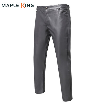 PU-nahast püksid Meeste Homme Seksikad 5XL Steampunk Vinatge Hip Hop Pantalon Cuero De Hombre Lavakostüümid 2023 Meeste nahast püksid