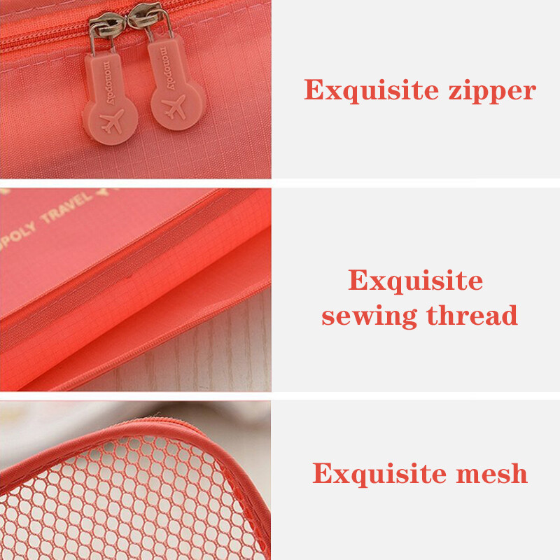 Set de saci de depozitare pliabile de călătorie de 6 buc pentru haine, organizator de haine, dulap, valiză, geantă portabilă, organizator de călătorie, geantă de pantofi