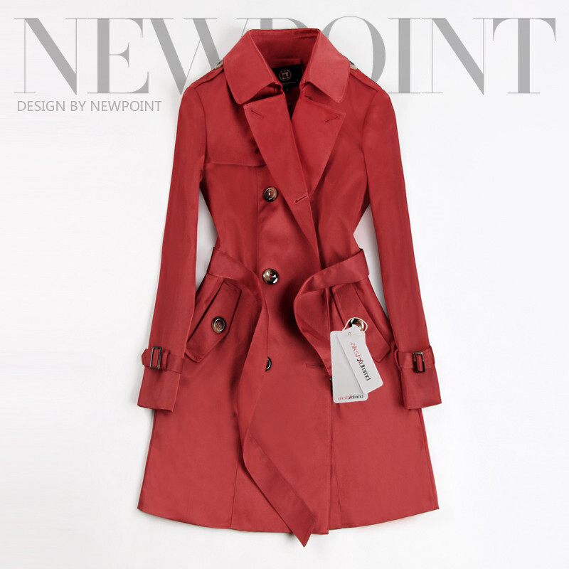 2023. gada jauns modes mētelis ar divrindu vidēji garu mēteli Sieviešu khaki, tievs jostas apmetnis Mujer vējjaka sievietēm Abrigos Brazil LH810