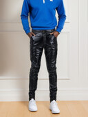 Proljetne i ljetne lagane i tanke muške crne kožne hlače, pogodne za dnevne poslovne i muške hlače za slobodno vrijeme