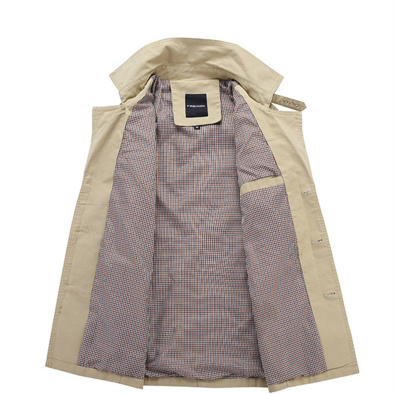 Zīmols vīriešu virsjaka, gara jaka, mētelis vīriešiem vīriešu mētelis Trenčjaka vējjaka virsdrēbes kokvilnas auduma apģērbi