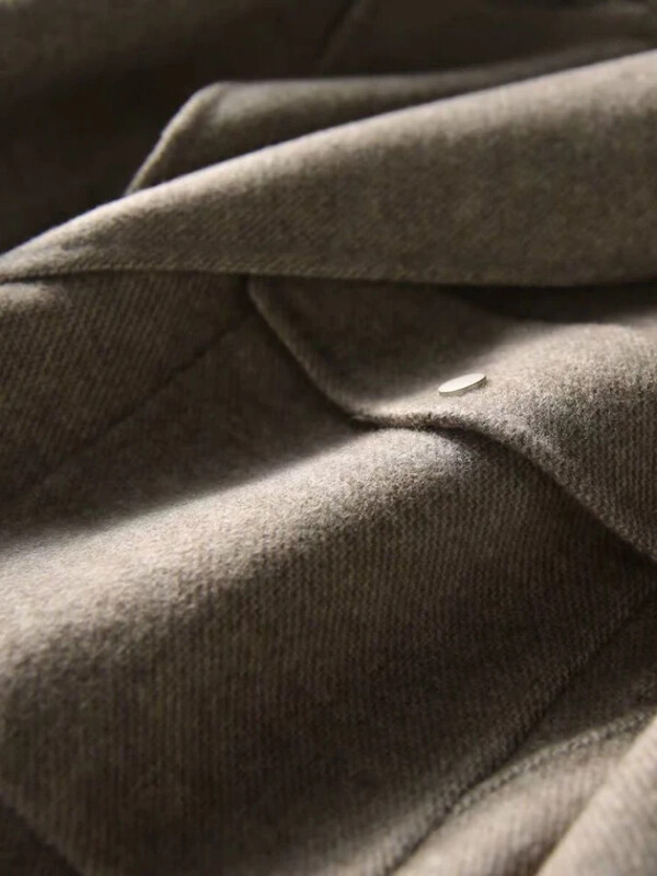 Sieviešu ziemas jakas 2024. gada modes siltas ikdienas īsās jakas sievietēm ar nolaižamu apkakli, rudens un ziemas sieviešu vilnas mēteļi