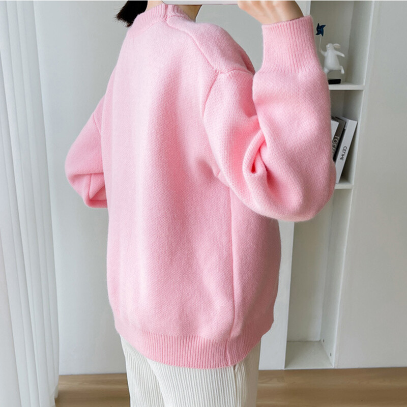 Őszi téli divat Virágok Kötött kismama pulóverek Bő pulóverek Ruhák terhes nőknek Alkalmi terhességi felsők