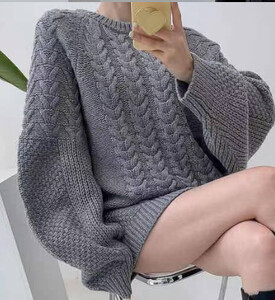 Pulover za trudnice velikih veličina, šišmiš rukava, V-izreza, pleteni puloveri za trudnice velikih veličina, dugi široki zimski odjevni predmeti za trudnice