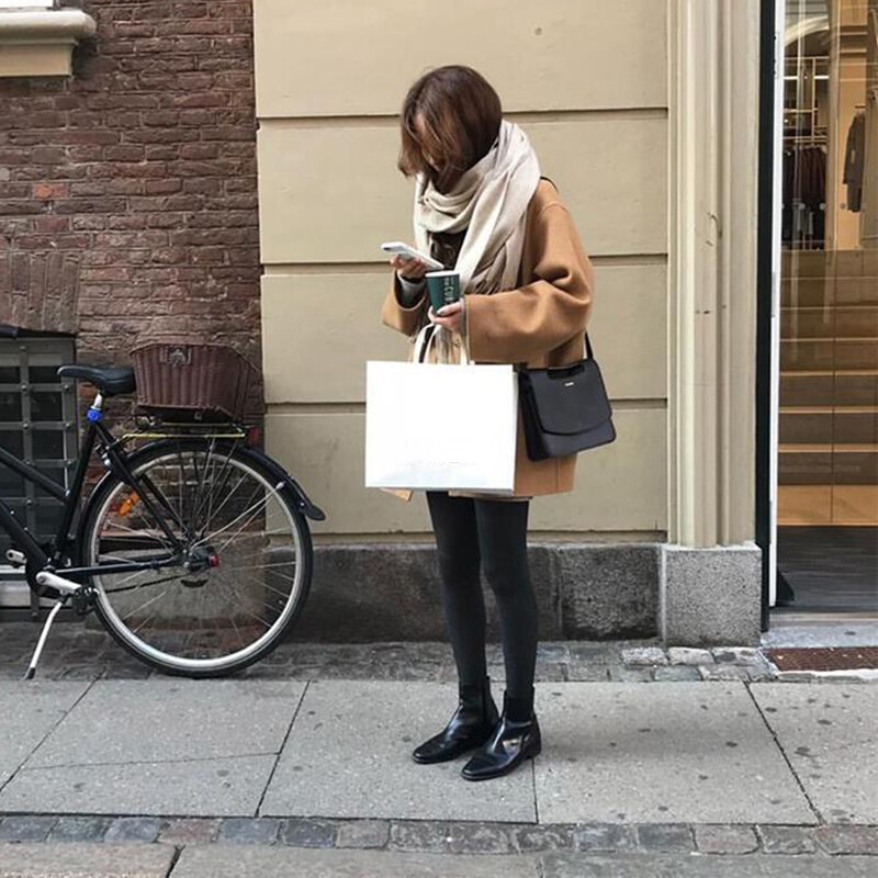 Xpqbb 2022 Jesen Zima Vuneni kaput Ženski korejski ulični gornja odjeća s jednim kopčanjem Ženski modni dugi kaput s otvorenim ovratnikom