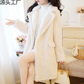 Jachetă de iarnă, 200 kg, lână dulce de miel, de lungime medie, haină pentru femei în stil tweed