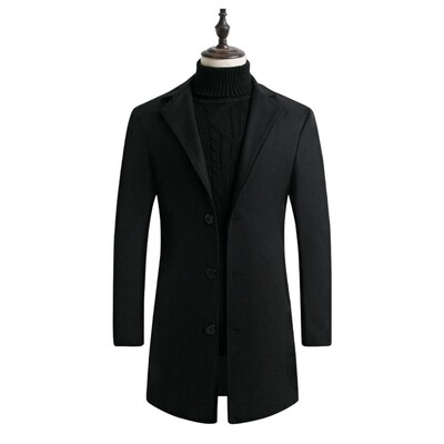 Trendikas talvejope, ühevärviline külmakindel sügisene liibuv puhas värvi mantel