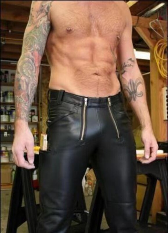 Modne muške hlače od umjetne kože za pozornicu Punk motociklističke biciklističke uske PU hlače za zabave za muškarce