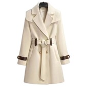 Modni dugi vuneni kaput za žene u 2023. Novi široki popravak Zima Topli temperament Vrhunski vuneni kaput za žene Tide